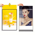 Caja de luz de publicidad de vidrio de foto de foto personalizado de pared